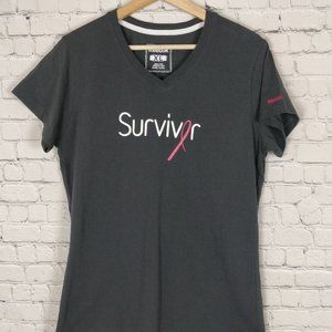 Reebok Breast Cancer Survivor Pink Ribbon Tee